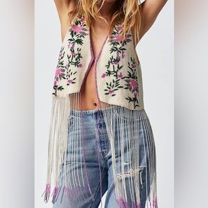 NWOT Free People x Agua Bendita Otis Vest - One Size